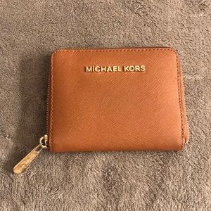 Brown leather Michael Kors wallet
